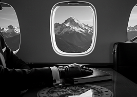 SHS Consultant on plane